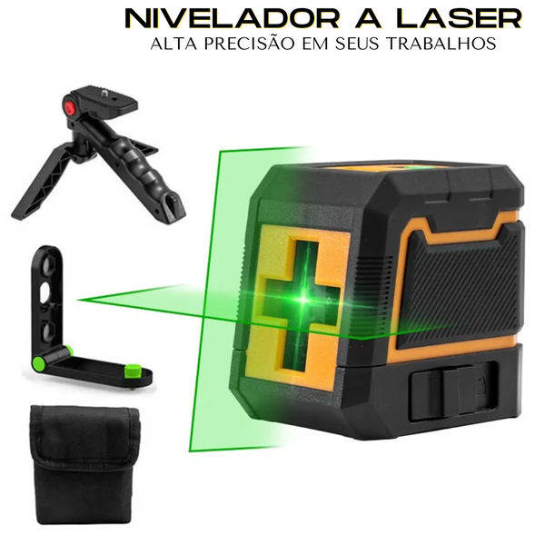 Nivelador a Laser Automático Profissional 2 Linhas