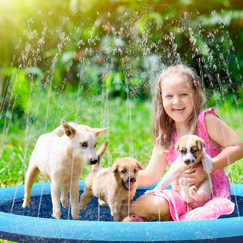 Piscina Infantil Para Crianças e Cães com Chafariz | DiverteKids